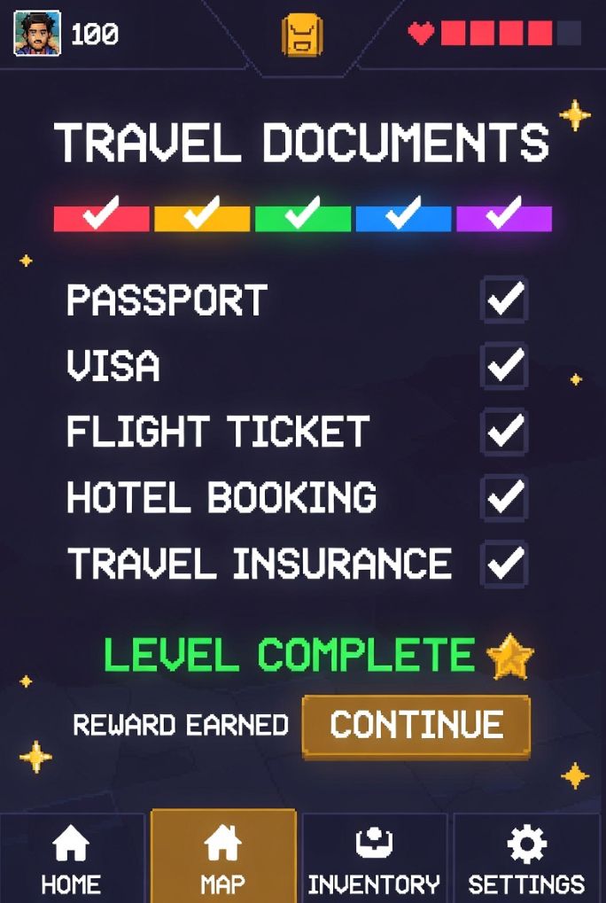 gamifying travel documents